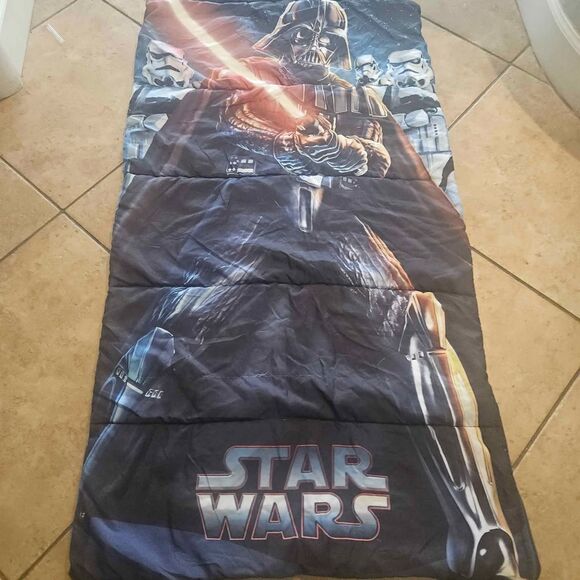 Youth Slumber Sleeping Bag Star Wars  65" x 29" Darth Vader - Picture 1 of 7